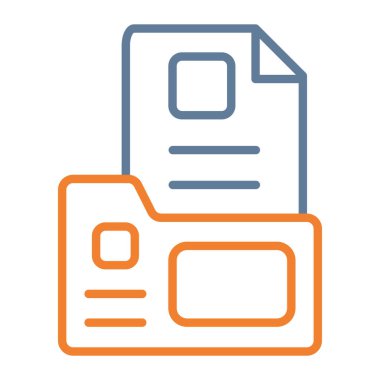 dosya biçimi simgesi, vektör illüstrasyonu