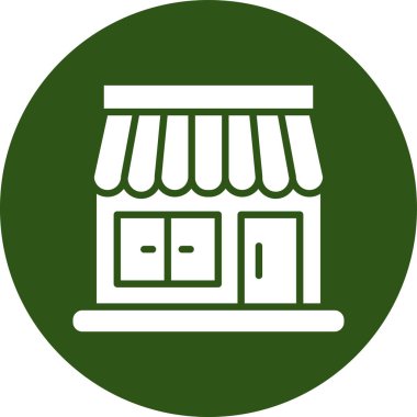 dükkan simgesi vektör illüstrasyonu