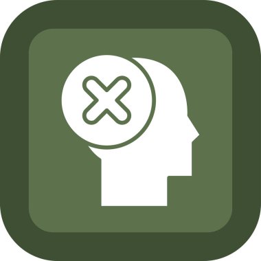 Beyin simgesi, vektör illüstrasyonu