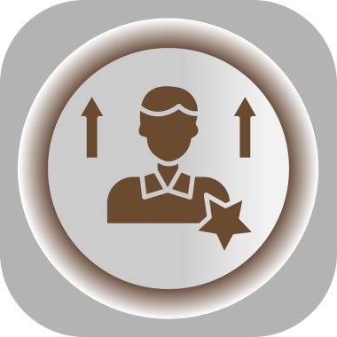 Bir insan simgesinin vektör illüstrasyonu