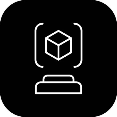 Tasarımınız için vektör küp simgesi