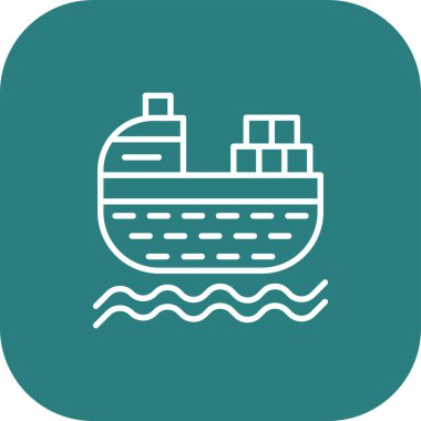 Gemi satırı vektör simgesi