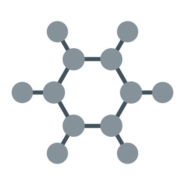 Molekül molekül yapısı simgesi, satır biçimi