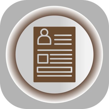 belge simgesi vektör illüstrasyonu