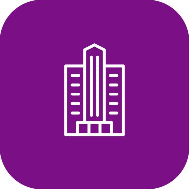 Bina simgesi. vektör illüstrasyonu