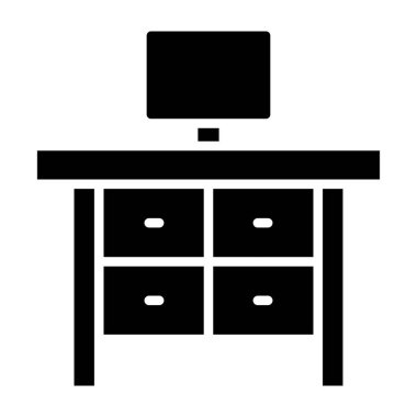 Kabine mobilya kabin kabin kabin kabartma vektör simgesi kolaylıkla düzenleyebilirsiniz