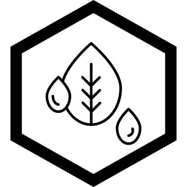 Bitki simgesinin vektör illüstrasyonu