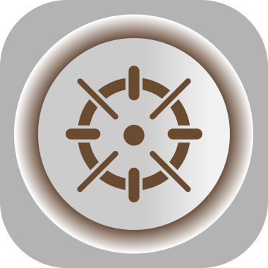 Benzersiz fan vektör simgesi