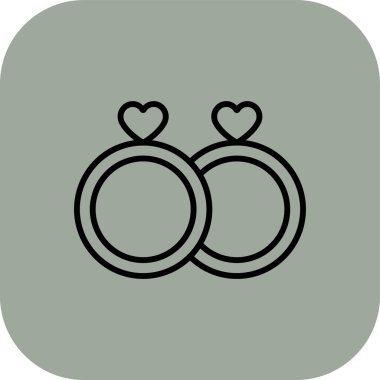 Halka simgesi beyaz arkaplanda izole edildi. vektör illüstrasyonu