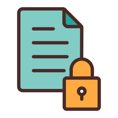 Kolayca değiştirebilen veya düzenleyebilen güvenli vektör simgesi