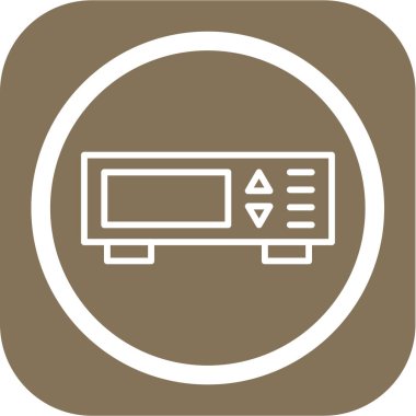 Eşsiz elektronik sistem vektör çizgisi simgesi