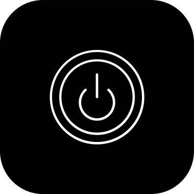 Güç düğmesinin vektör illüstrasyonu