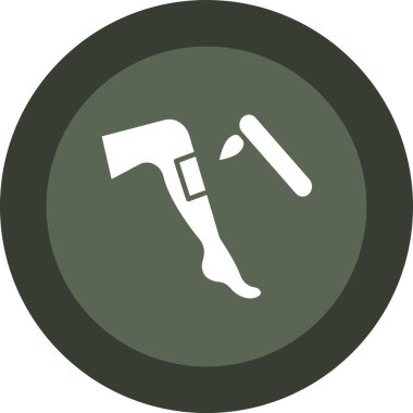 Uzun gölgeli çekiç çizimi