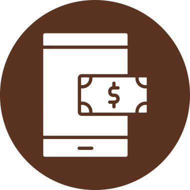 Para simgesinin vektör illüstrasyonu