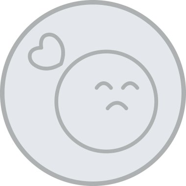 İçi doldurulmuş emoji duygu simgesi - özet biçimi