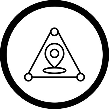 pusula simgesi, vektör illüstrasyonu