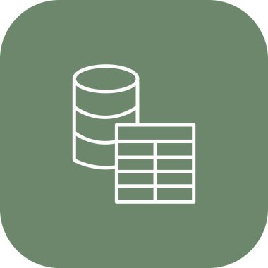 vektör Sunucusu düz simgesi