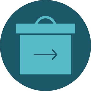 Alışveriş poşeti simgesinin vektör illüstrasyonu