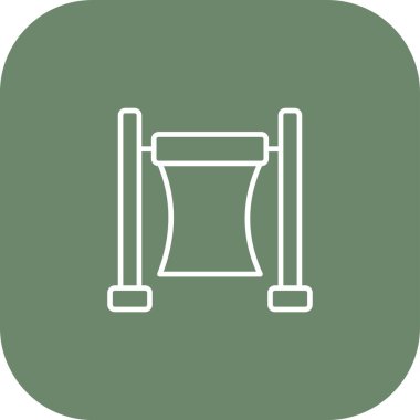 Modern b 'nin vektör illüstrasyonu simge müziğinden yoksun