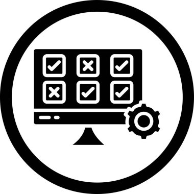 kontrol listesi simgesi vektör illüstrasyonu