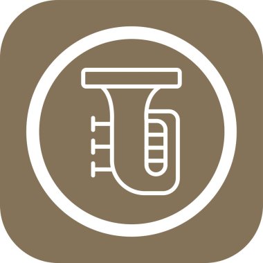 benzersiz boru vektör çizgisi simgesi