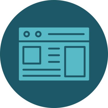 Vektör illüstrasyonunun web simgesi