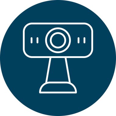 cctv simgesinin vektör illüstrasyonu