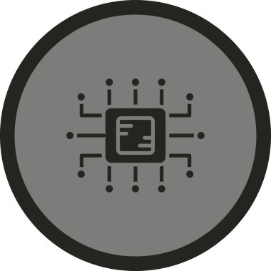 devre kartı simgesi vektör illüstrasyonu