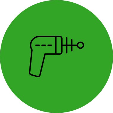 Yeşil bir simgenin vektör illüstrasyonu