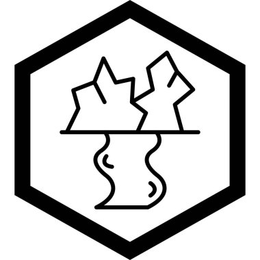 Ağaç simgesinin vektör illüstrasyonu