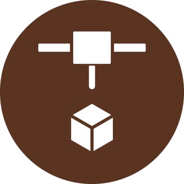 kutu teslim kargo simgesi katı biçimde