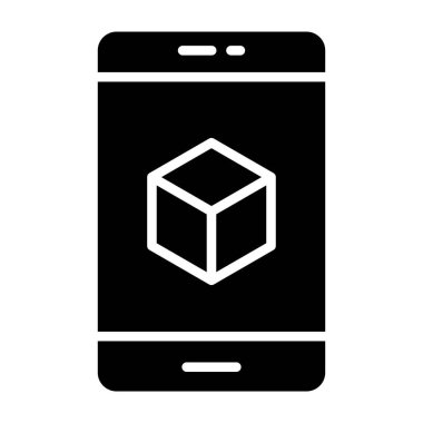 Mobil kutsal kişilerin resmi, vektör çizim