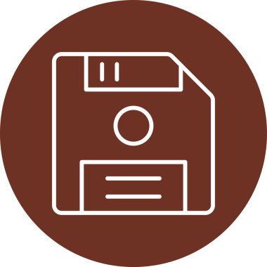 Bir makine simgesinin vektör illüstrasyonu