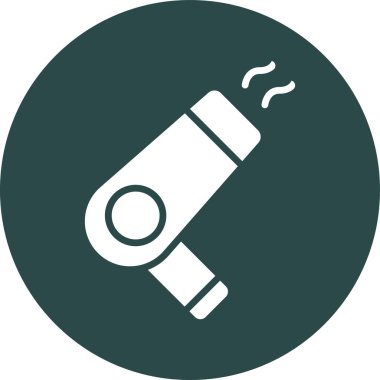 Bir benzin istasyonu simgesinin vektör illüstrasyonu