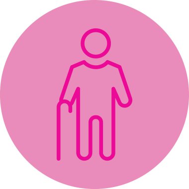 Kadın simgesinin vektör illüstrasyonu