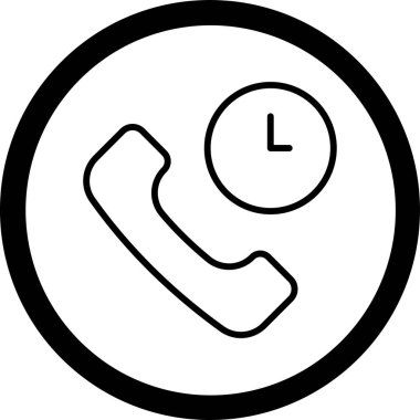 Telefon simgesi vektör illüstrasyonu