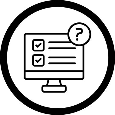 Web simgesi, basit vektör illüstrasyonu