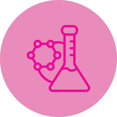 Bir laboratuvar simgesinin vektör illüstrasyonu