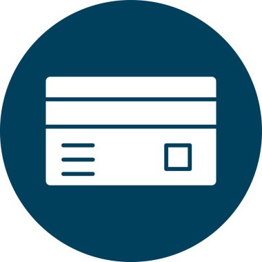 Kredi kartı ikonu vektör illüstrasyonu