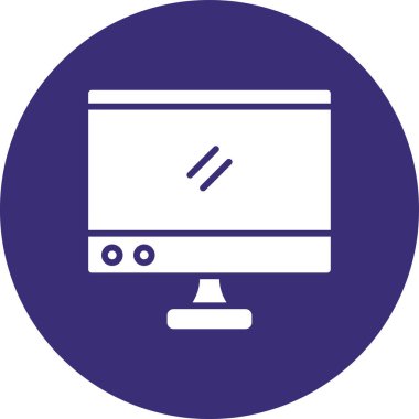 Dizüstü bilgisayar simgesi vektör çizimi