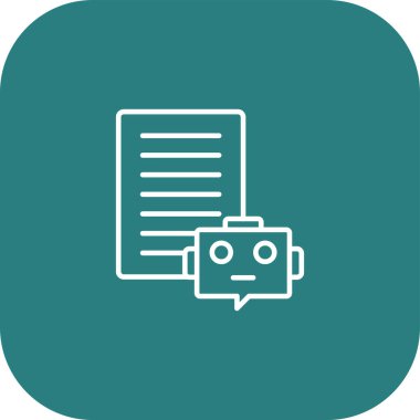 Robot simgesinin vektör illüstrasyonu