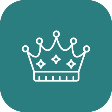 taç simgesi vektör illüstrasyonu