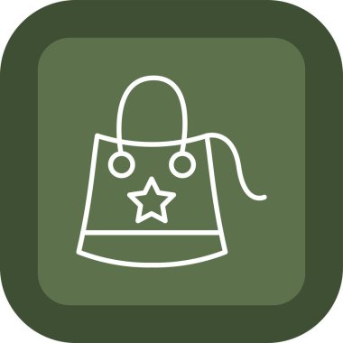 torba simgesi, vektör illüstrasyonu