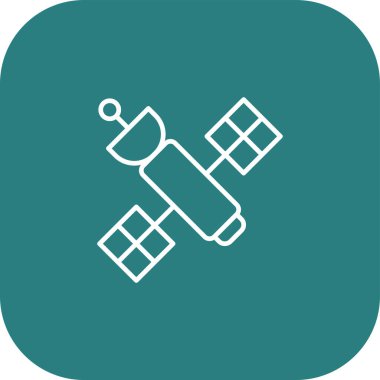 Benzersiz uydu çizgisi vektör simgesi