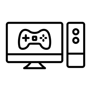 oyun denetleyici simgesi, vektör illüstrasyonu