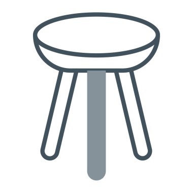 Barbekü. Web simgesi basit illüstrasyon