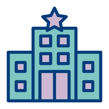 Bina. Web simgesi basit tasarım