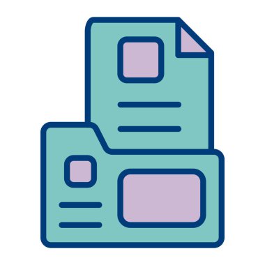 Dosya. Web simgesi basit illüstrasyon