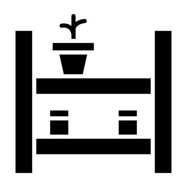 Kaktüs. Web simgesi basit illüstrasyon