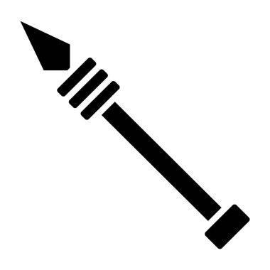 kürek simgesi vektör illüstrasyonu